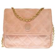 Pre-owned Leather chanel-bags Chanel Vintage , Pink , Dames