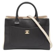 Pre-owned Leather totes Chanel Vintage , Black , Dames