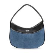 Denim schoudertas Moschino , Blue , Dames