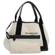 Pre-owned Canvas totes Balenciaga Vintage , White , Dames