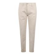 Slim Fit Chino Broek Re-Hash , Beige , Heren