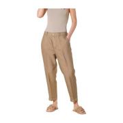 Zomer Dames Chino Jogger Broek Mason's , Beige , Dames