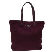 Pre-owned Nylon totes Prada Vintage , Purple , Dames