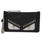 Pre-owned Leather wallets Fendi Vintage , Black , Dames