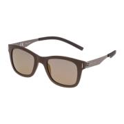 Bruine Metalen Zonnebril Police , Brown , Unisex