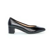 Zwarte Leren Pumps Gabor , Black , Dames