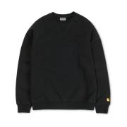 Chase Heavy Sweat Regular Fit Sweatshirt Carhartt Wip , Black , Heren