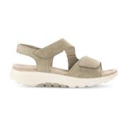 Beige Suède Sandalen Gabor , Beige , Dames