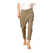 Relaxte Chino Broek in Militair Groen Mason's , Green , Dames