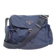 Pre-owned Nylon prada-bags Prada Vintage , Blue , Dames