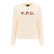 Ronde Hals Sweatshirt Off White A.p.c. , Beige , Dames