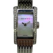 Pre-owned Stainless Steel watches Gucci Vintage , Gray , Dames