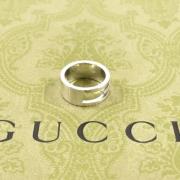 Pre-owned Metal rings Gucci Vintage , Gray , Dames