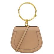 Pre-owned Leather shoulder-bags Chloé Pre-owned , Beige , Dames