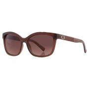 Bruine Resin Zonnebril voor Vrouwen Guess , Brown , Dames