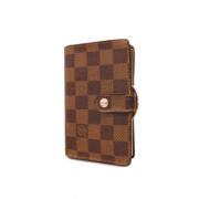 Pre-owned Leather wallets Louis Vuitton Vintage , Brown , Dames