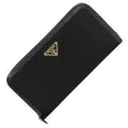 Pre-owned Leather wallets Prada Vintage , Black , Dames