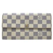 Pre-owned Canvas wallets Louis Vuitton Vintage , Beige , Dames