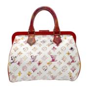 Pre-owned Fabric louis-vuitton-bags Louis Vuitton Vintage , White , Da...