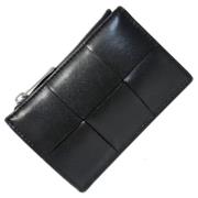 Pre-owned Leather wallets Bottega Veneta Vintage , Black , Dames