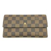 Pre-owned Canvas wallets Louis Vuitton Vintage , Brown , Dames