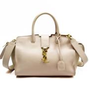 Pre-owned Fabric handbags Yves Saint Laurent Vintage , Beige , Dames