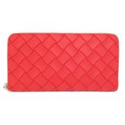 Pre-owned Fabric wallets Bottega Veneta Vintage , Red , Dames