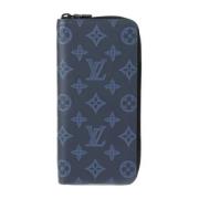 Pre-owned Canvas wallets Louis Vuitton Vintage , Blue , Dames