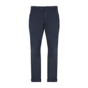 Blauwe Katoenen Broek met Zakken Dondup , Blue , Heren