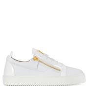 Witte Signature Sneakers met Gouden Detail Giuseppe Zanotti , White , ...