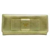 Pre-owned Leather wallets Prada Vintage , Yellow , Dames