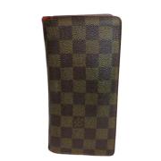 Pre-owned Canvas wallets Louis Vuitton Vintage , Brown , Dames