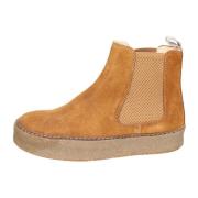 Suede Enkellaarzen voor vrouwen Astorflex , Brown , Dames