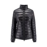 Gewatteerde nylonjas met kraag Moncler , Black , Dames