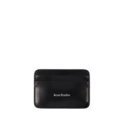 Zwarte Leren Kaarthouder Acne Studios , Black , Dames