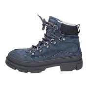 Nubuck Leren Enkellaarzen Mannen Stokton , Blue , Heren