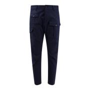 Cargo Broek met Logo Patch Dsquared2 , Blue , Heren