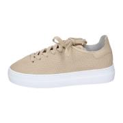 Leren Dames Sneakers Stokton , Beige , Dames