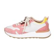 Leren Sneakers voor Vrouwen Moma , Pink , Dames