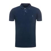 Slim Polo Shirt Navy Blue Ralph Lauren , Blue , Heren