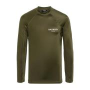 Long Sleeve Tops Balmain , Green , Heren