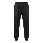 Zwarte Pintuck Jogger Sweatpants Aw23 Duvetica , Black , Heren