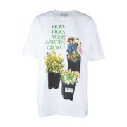 Casual Katoenen T-Shirt JW Anderson , White , Dames