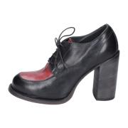 Elegante leren hakken Moma , Black , Dames