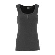 Love Birds Ribbed Tank Top Pinko , Gray , Dames