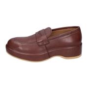 Leren Loafers voor Vrouwen Moma , Brown , Dames