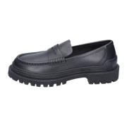 Leren Heren Loafers Schoenen Stokton , Black , Heren