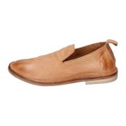 Vintage Leren Loafers voor Vrouwen Moma , Brown , Dames