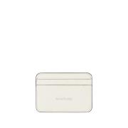 Witte Leren Kaarthouder Acne Studios , White , Dames