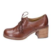 Elegante Vintage Leren Schoenen voor Vrouwen Moma , Brown , Dames